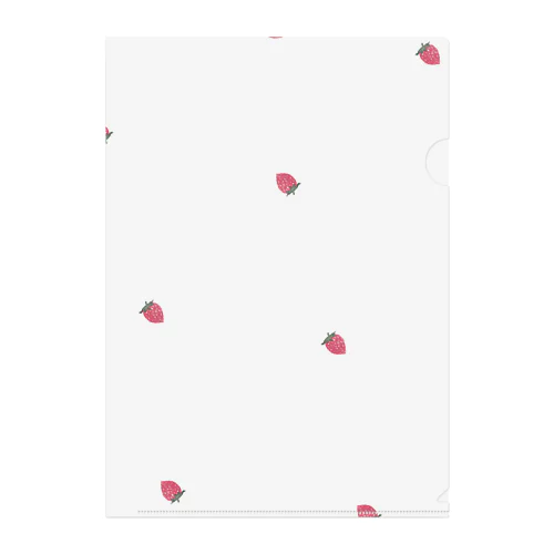 🍓 strawberry pattern . Clear File Folder