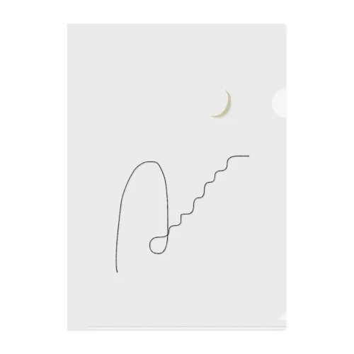 🌙 Entrance and stairs to the moon . Clear File Folder