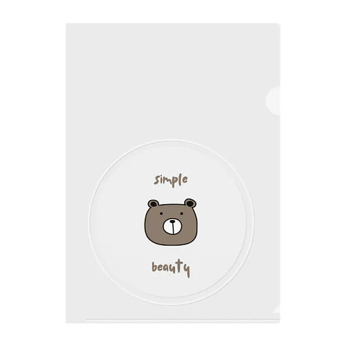 simple&beautyシリーズ Clear File Folder