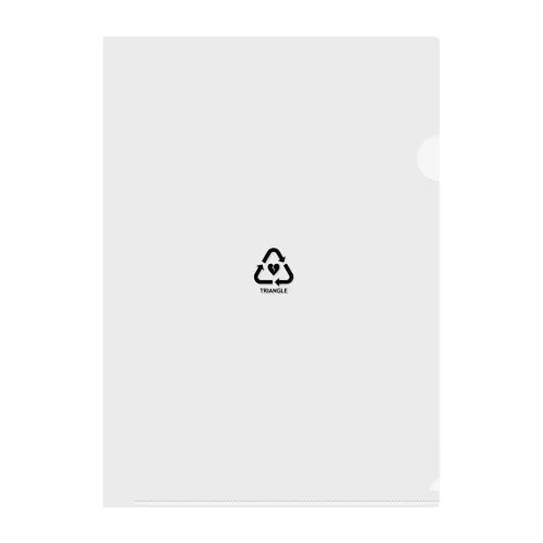 TRIANGLE Clear File Folder