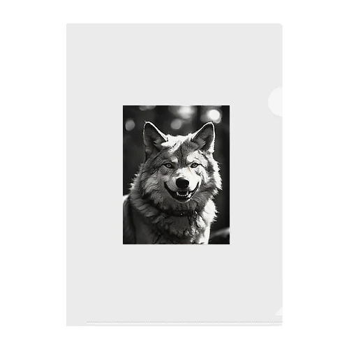月下の狼 Clear File Folder