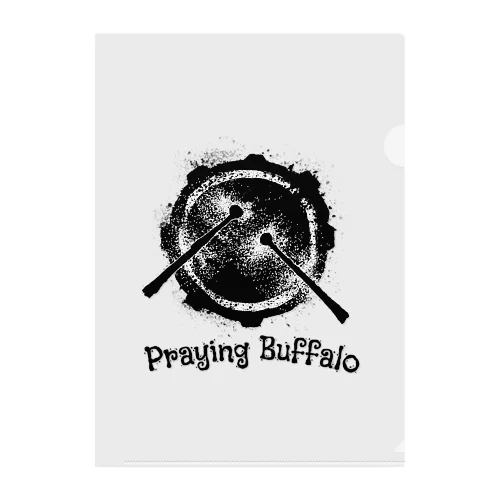 Praying Buffalo Snare Fat Clear File Folder