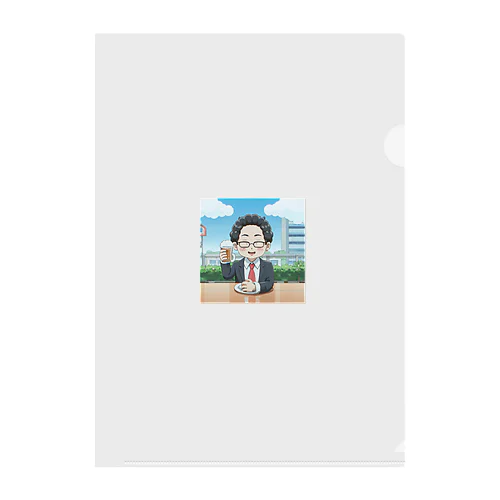 外で昼から乾杯＠サラリーマン Clear File Folder