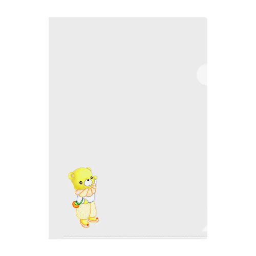 フルーツファッション　オレンジ Clear File Folder