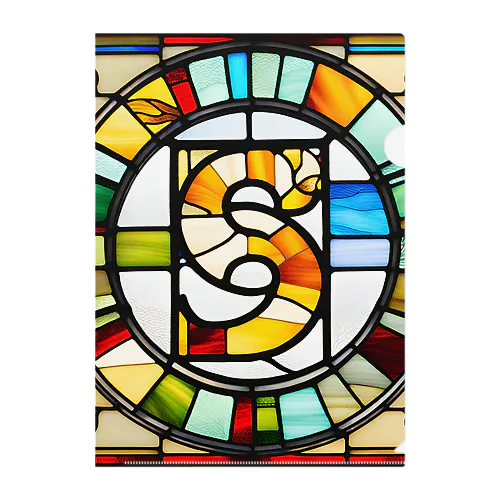 stained glass S クリアファイル