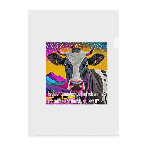 animal welfare cow Clear File Folder