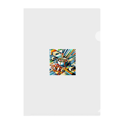 cubism 麻婆 Clear File Folder