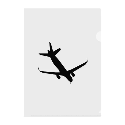 着陸する飛行機 Clear File Folder