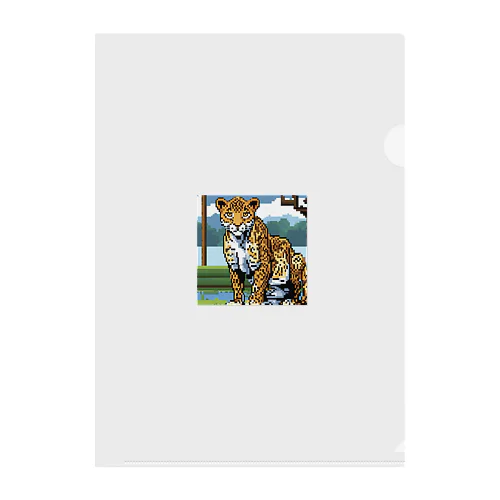 ドット絵のヒョウ Clear File Folder