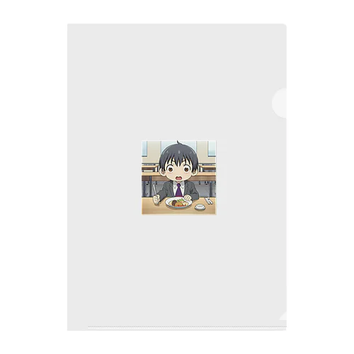 社員食堂＠サラリーマン Clear File Folder