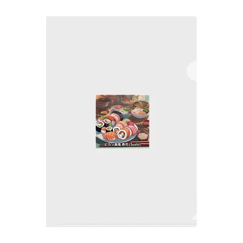 日本の料理を楽しむ新しいアート体験 Clear File Folder