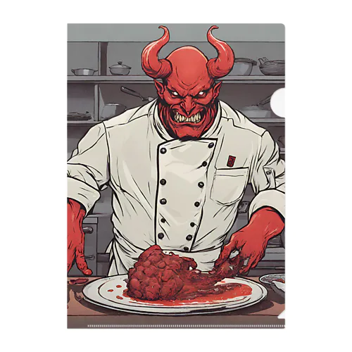 devil's cookingグッズ Clear File Folder