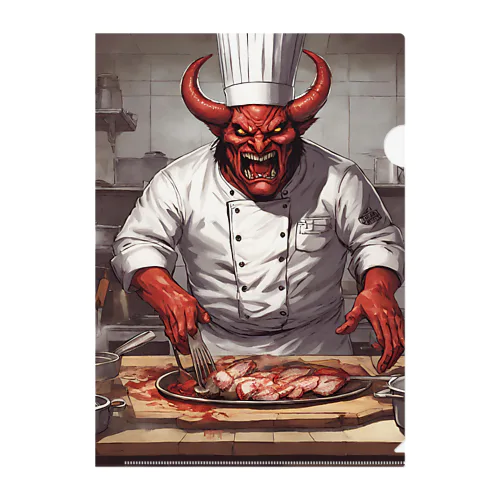 devil's cookingグッズ2 Clear File Folder