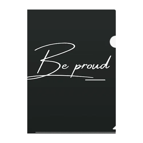 Be proud ハイセンス Clear File Folder