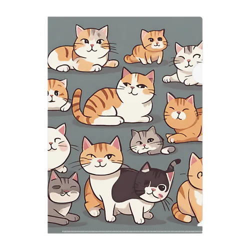 Cat&Cat Clear File Folder