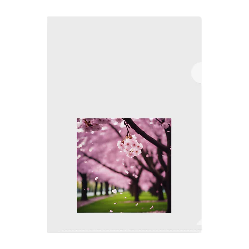 Sakura - Confetti Clear File Folder