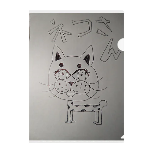 あずきのねこさん Clear File Folder