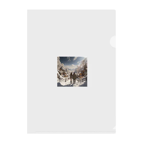 Enchanted Winter Vista Clear File Folder