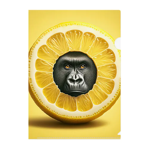 The Mighty Gorilla Lemon  Clear File Folder