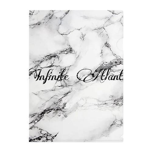 Infinite Atlantis (white marble) クリアファイル