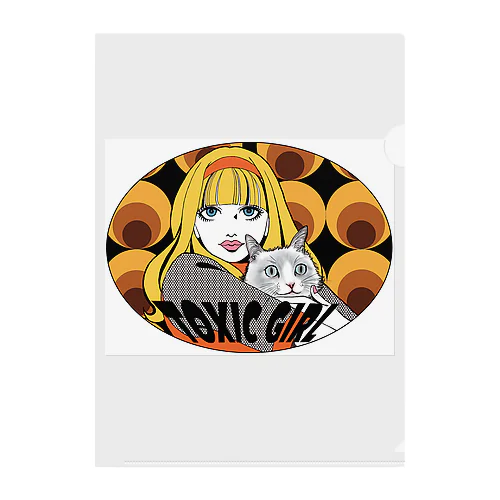 Toxic Girl Clear File Folder