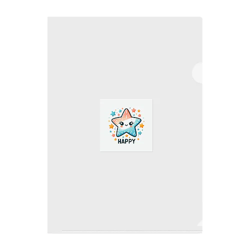 めずらしいスターデザイン Clear File Folder