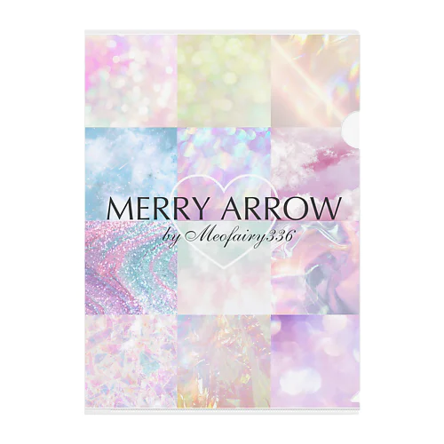 “MERRY ARROW LOGO” Clear File Folder