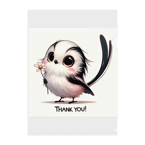 Long-tailed Tit  Clear File Folder