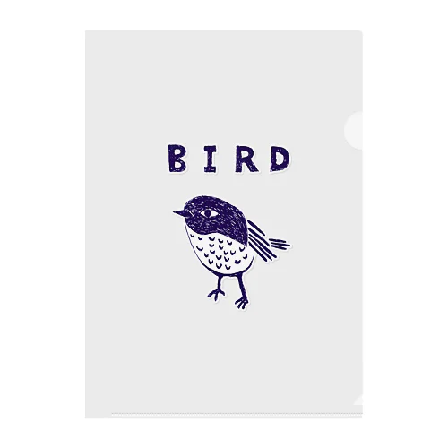 トリマニア専用デザイン「BIRD」（Tシャツ・パーカー・グッズ・ETC） クリアファイル