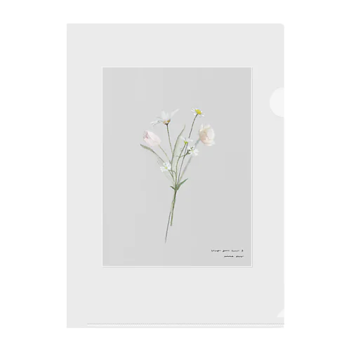 💐 Hanataba . grayish pale color . Clear File Folder