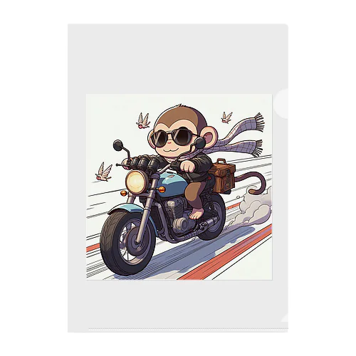 愛くるしい猿が乗った子供向けバイクが登場！ Clear File Folder