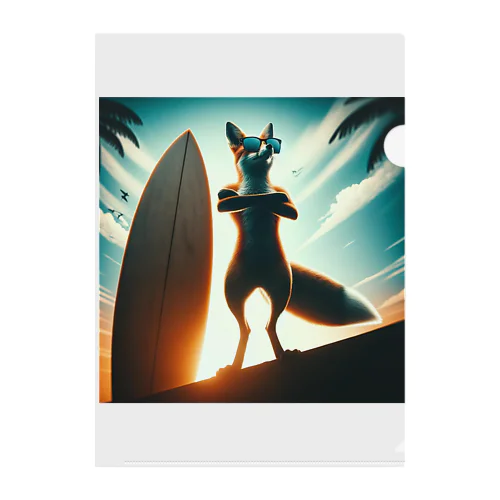 夏の狐 Clear File Folder