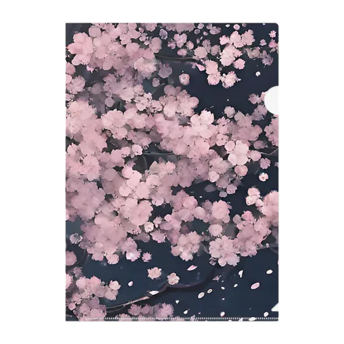 夜桜 Clear File Folder