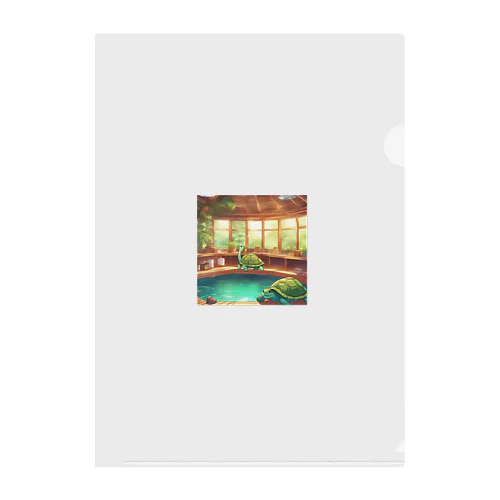 sauna animal ㉕ Clear File Folder