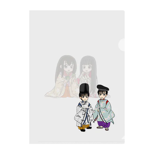 「はじめての百人一首」Ｗまろ Clear File Folder