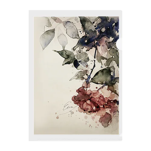 Sazanka Clear File Folder
