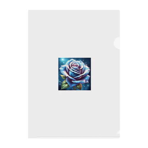 ＢＬＵＥ　ＲＯＳＥ Clear File Folder