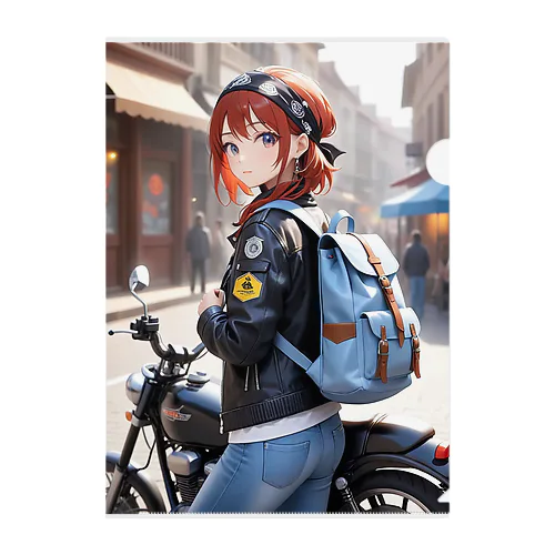 バイク女子そら Clear File Folder