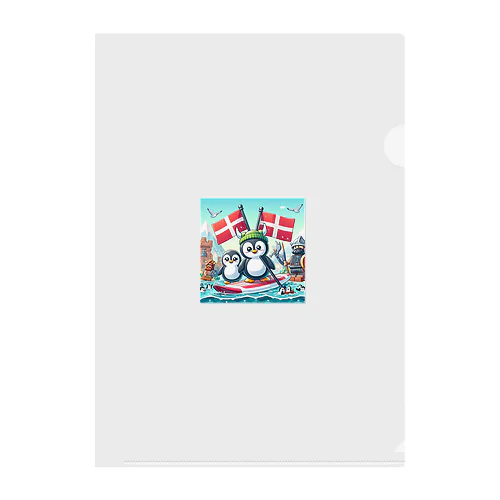 旅するペンギン　デンマークでSUP！ Clear File Folder