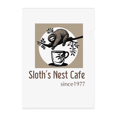 Sloth’s Nest Café Clear File Folder
