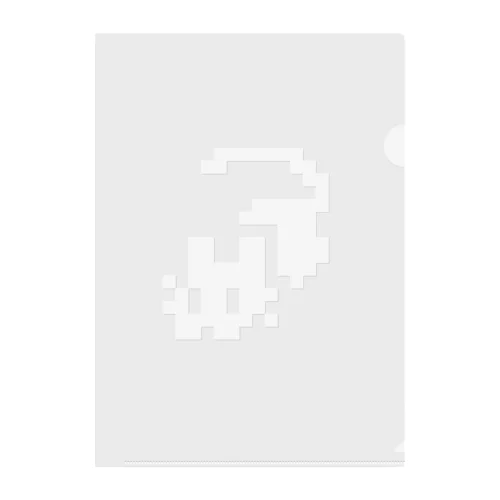 ドット白ネコシリーズ Clear File Folder