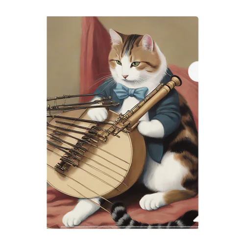  orchestra cat 001 クリアファイル