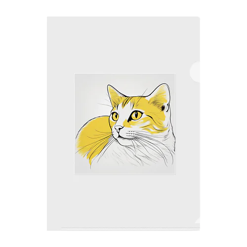 猫スケッチ　たまにゃん Clear File Folder