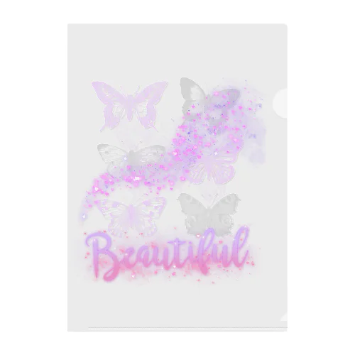 Beautiful Butterfly クリアファイル