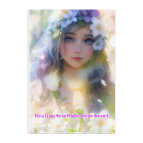 Healing is within your heart. Clear File Folder