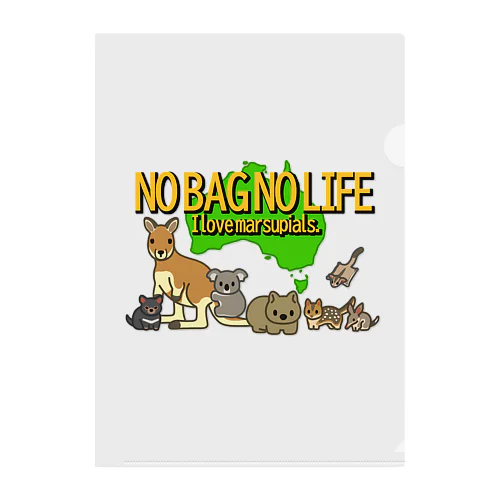 NO BAG NO LIFE クリアファイル