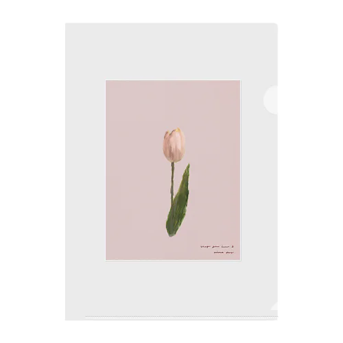 *Cherry Blossom ,Peach ,Tulip . Clear File Folder