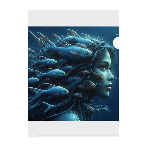 魚群の女王 Clear File Folder