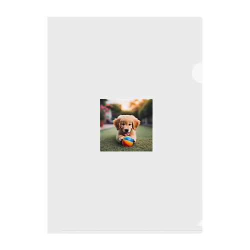 かわいい犬 Clear File Folder