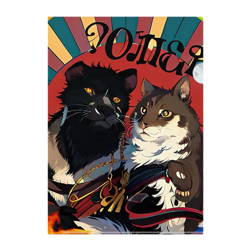 king of the cat world Clear File Folder